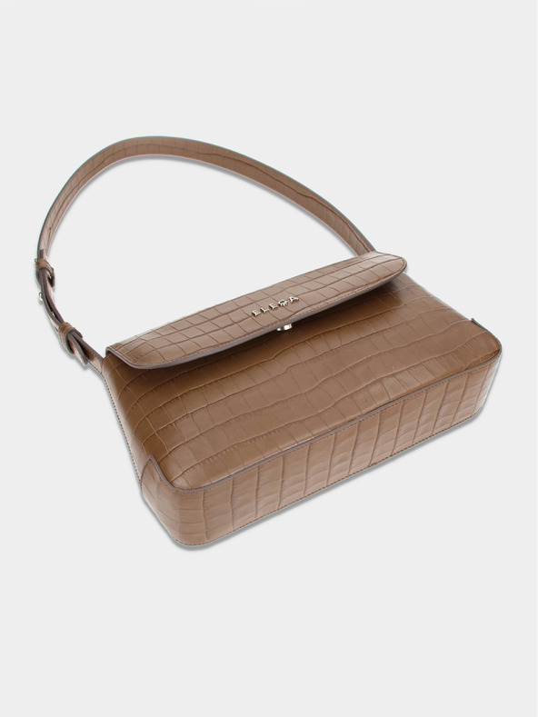 Elega Hnědá dámská klopnová kabelka Elega Dundee