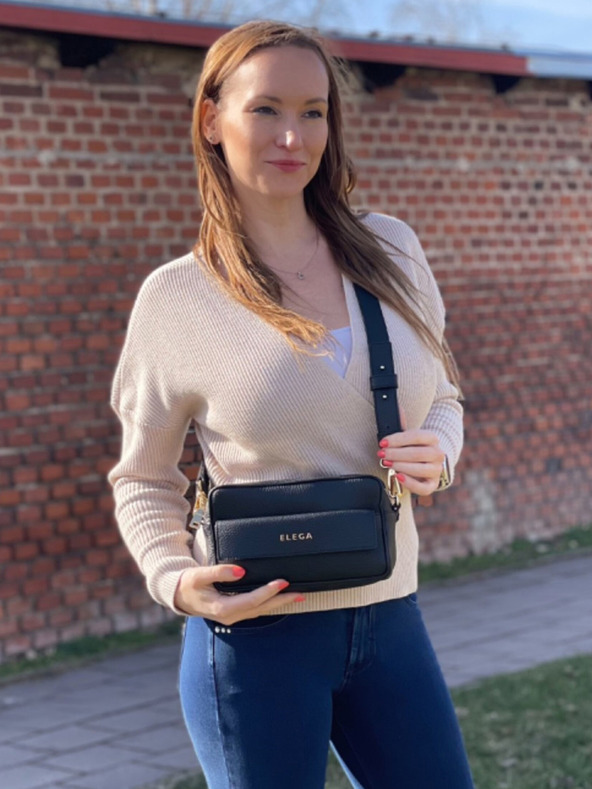 Elega Černá dámská kabelka Elega Nokky