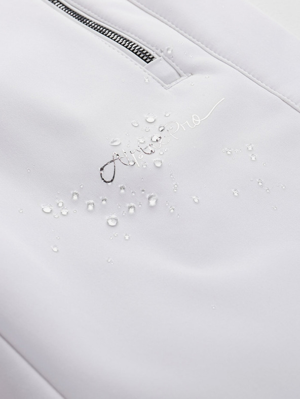 ALPINE PRO Dámské lyžařské softshellové kalhoty s membránou ALPINE PRO GERANA white