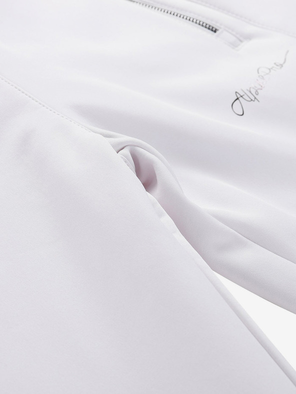 ALPINE PRO Dámské lyžařské softshellové kalhoty s membránou ALPINE PRO GERANA white