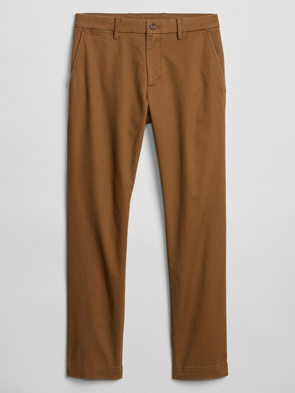 GAP Kalhoty essential khaki skinny fit GapFlex GAP