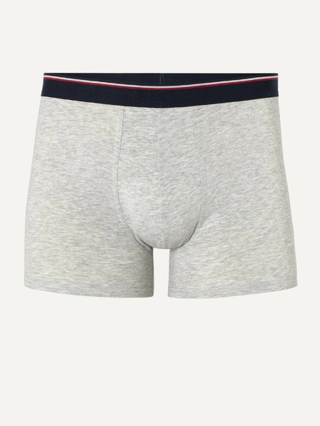 Celio Světle šedé pánské žíhané boxerky Celio Mike
