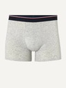 Celio Světle šedé pánské žíhané boxerky Celio Mike