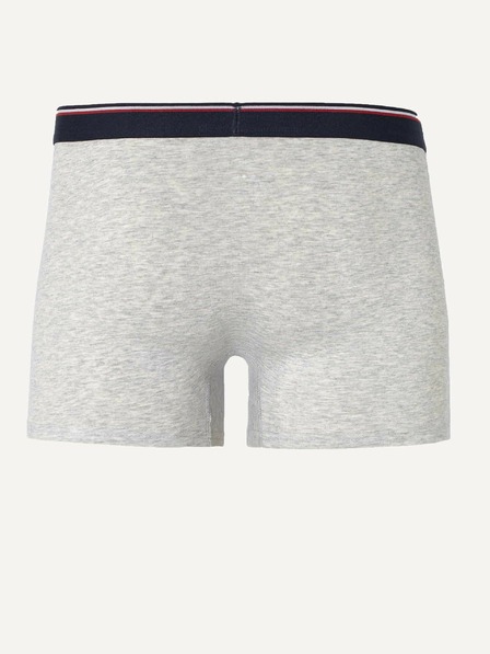 Celio Světle šedé pánské žíhané boxerky Celio Mike