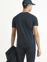 Celio Tmavě modré pánské basic tričko Celio Neuniv