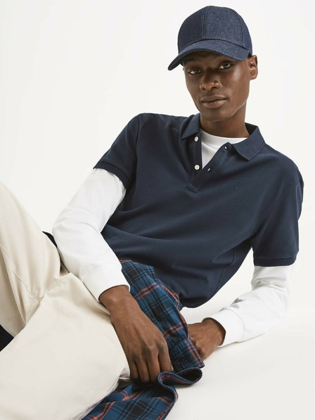 Celio Tmavě modré pánské polo tričko Celio