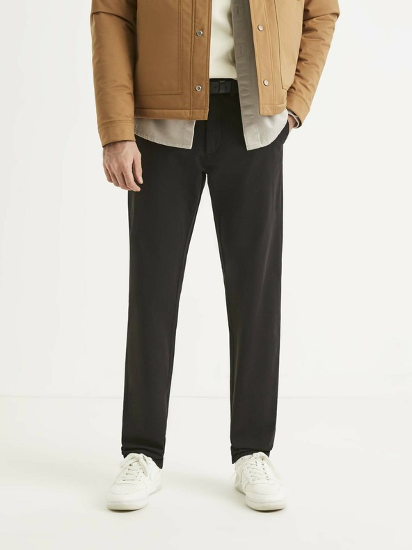 Celio Černé pánské kalhoty Celio