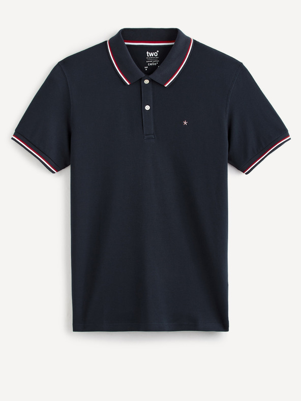 Celio Tmavě modré polo triko Celio Necetwo