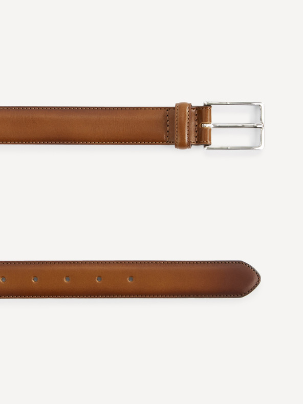 Celio Hnědý kožený pásek Celio Sicilian