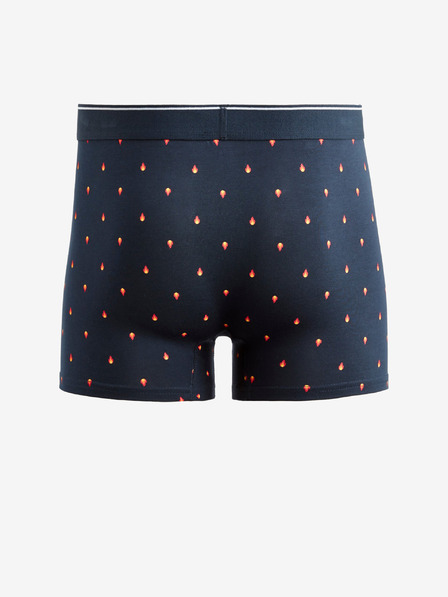 Celio Tmavě modré pánské vzorované boxerky Celio Vivifiant