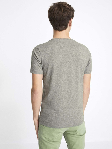 Celio Šedé pánské basic tričko Celio Neuniv