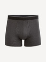 Celio Tmavě šedé pánské pruhované boxerky Celio