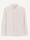 Celio Béžová košile regular oxford Celio Caoxfordy