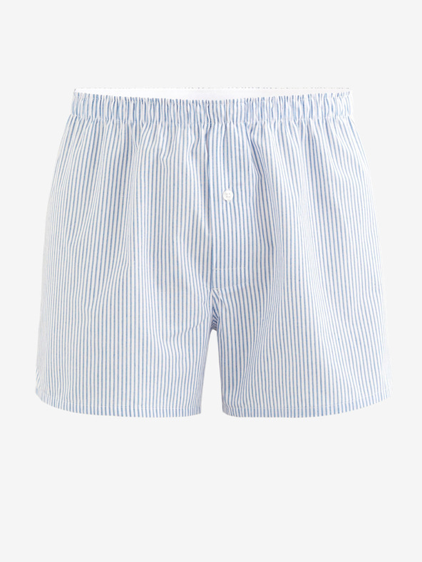 Celio Modro-bílé pánské pruhované trenýrky Celio Dibistripe