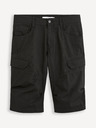 Celio Černé pánské plátěné kraťasy Celio Bocourtbm1