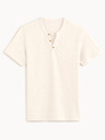 Celio Krémové pánské basic tričko Celio Cegeti