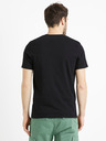 Celio Černé pánské basic tričko Celio Debasev