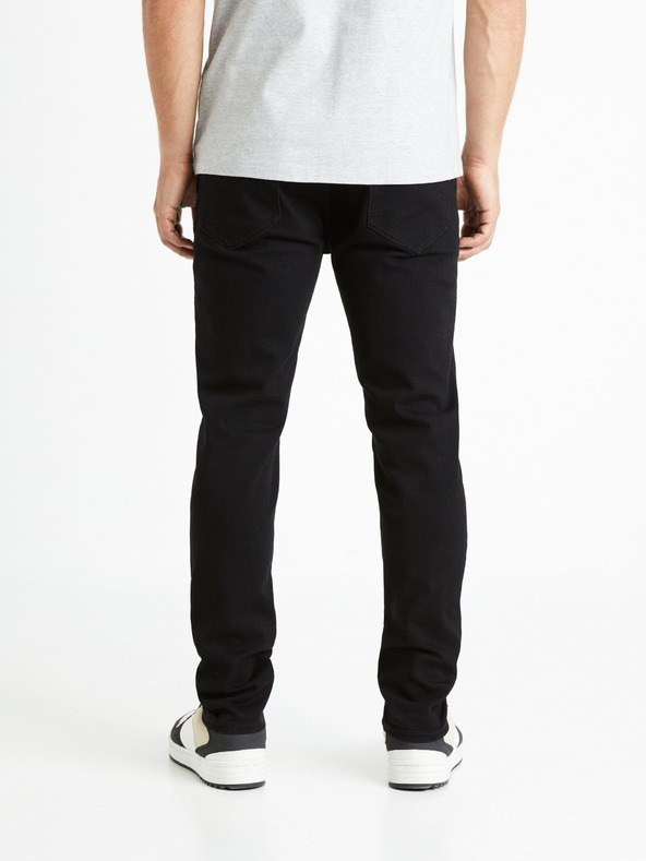Celio Černé pánské slim fit džíny Celio Foslim