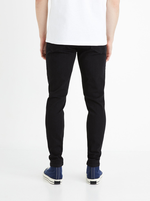 Celio Černé pánské skinny fit džíny Celio Foskinny1
