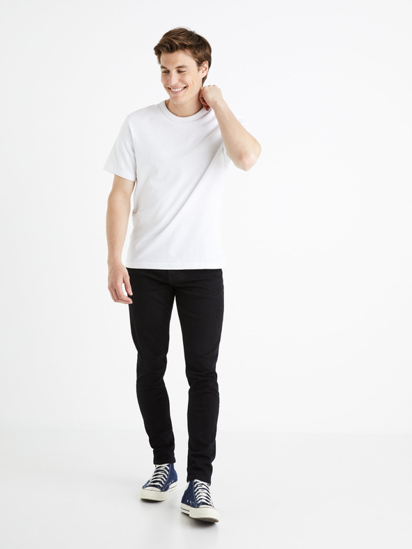Celio Černé pánské skinny fit džíny Celio Foskinny1