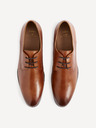 Celio Hnědé pánské kožené polobotky Celio Rytaly