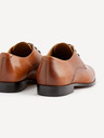 Celio Hnědé pánské kožené polobotky Celio Rytaly