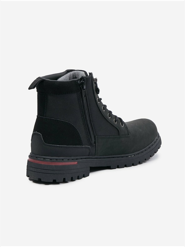Celio Černé pánské kotníkové zimní boty Celio