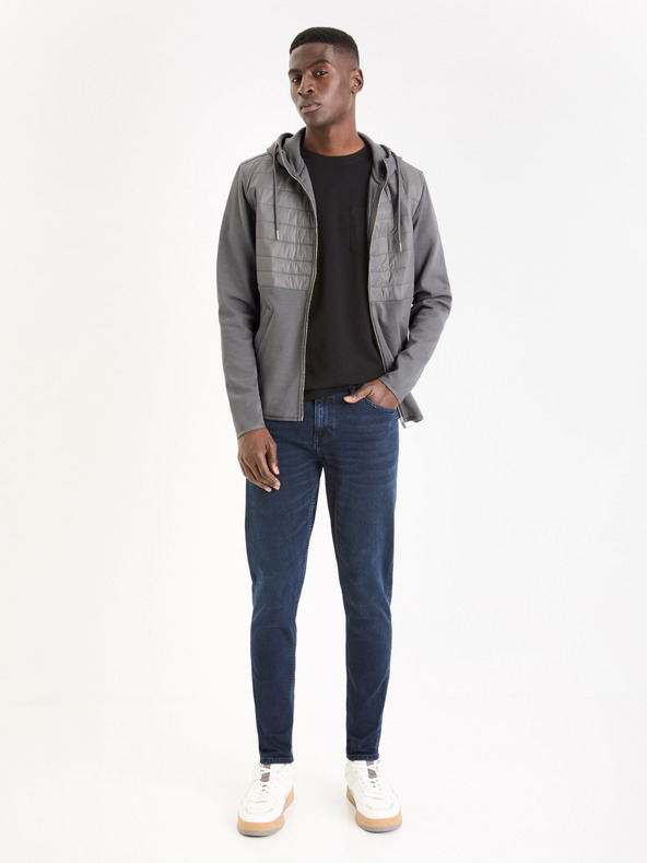 Celio Tmavě modré skinny fit džíny Celio Foskinny