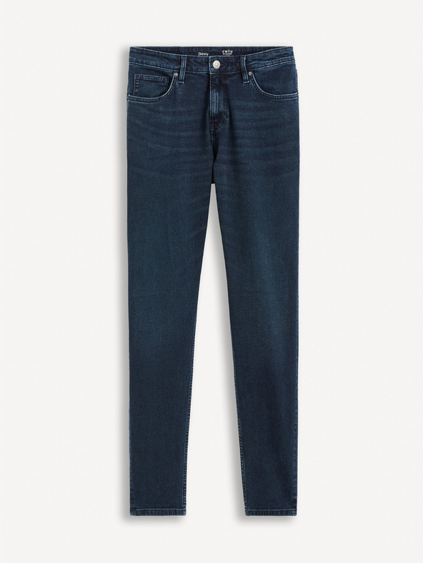 Celio Tmavě modré skinny fit džíny Celio Foskinny