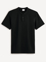Celio Černé pánské basic polo tričko Celio Gesohel