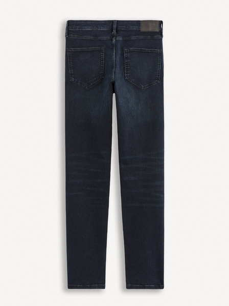 Celio Tmavě šedé pánské straight fit džíny Celio C15