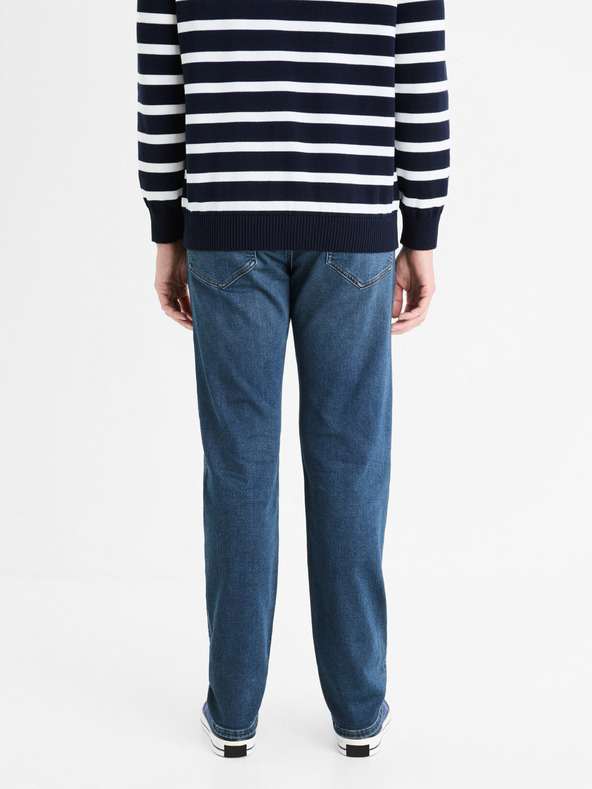 Celio Modré pánské straight fit džíny Celio Stlmaille