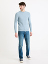 Celio Světle modrý pánský basic svetr Celio Bepic