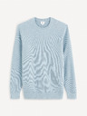 Celio Světle modrý pánský basic svetr Celio Bepic