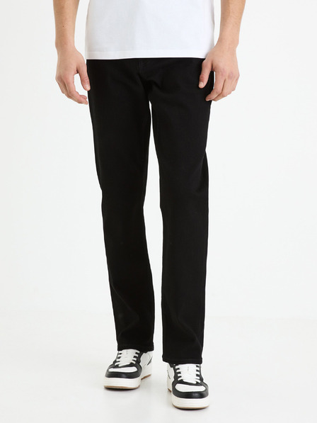 Celio Černé pánské straight fit džíny Celio C15