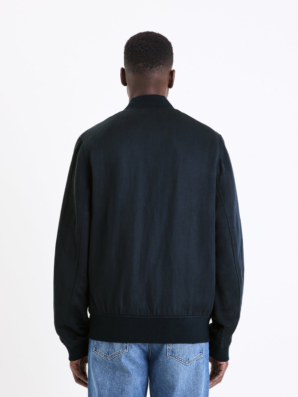 Celio Tmavě modrý pánský bomber Celio Dulino