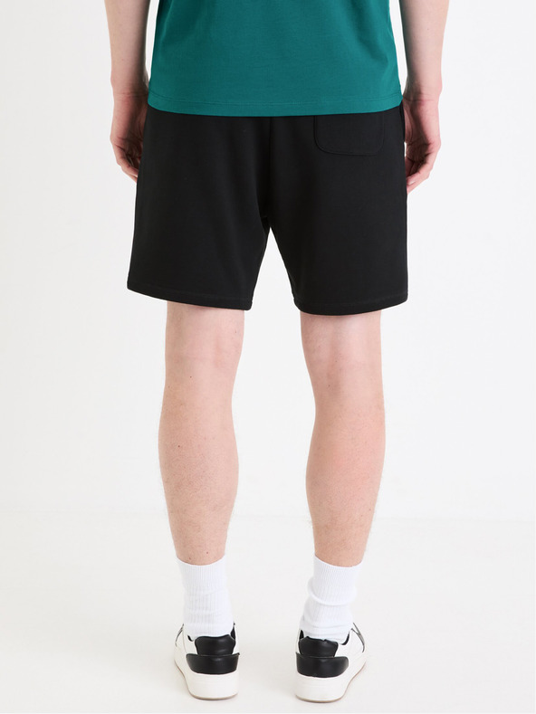 Celio Černé pánské teplákové kraťasy Celio Goshort