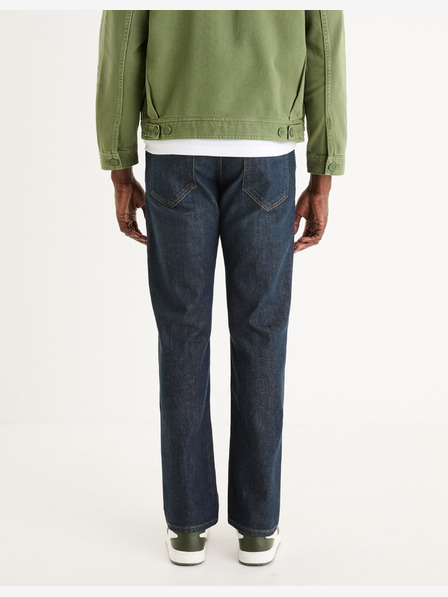 Celio Tmavě modré pánské straight fit džíny Celio C5
