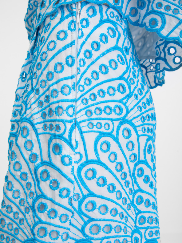 Orsay Modré dámské vzorované kraťasy ORSAY