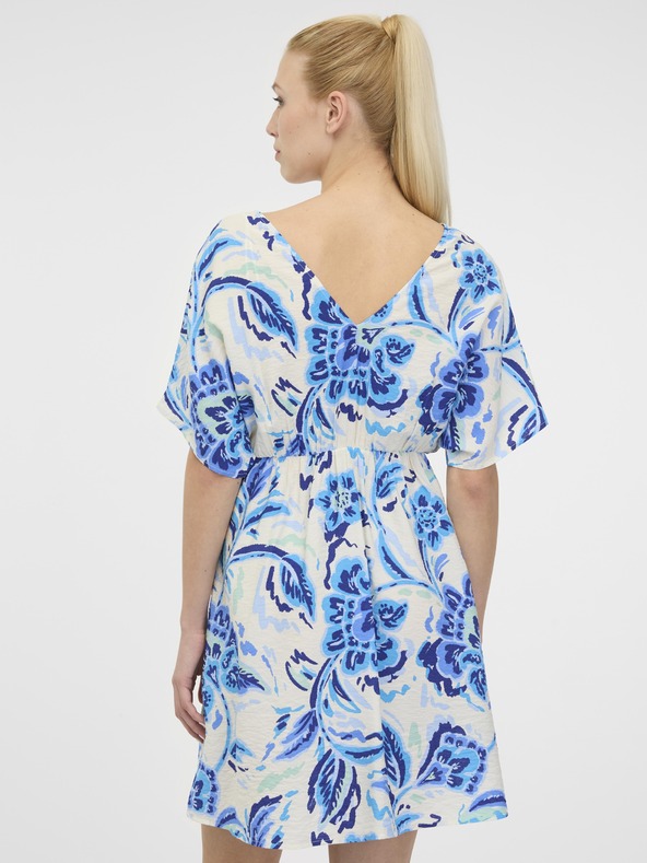 Orsay Modré dámské krátké šaty ORSAY