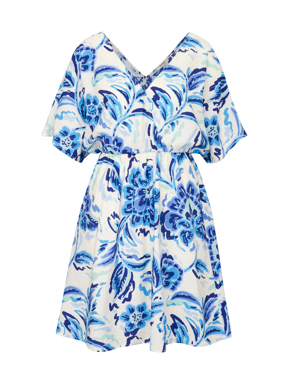 Orsay Modré dámské krátké šaty ORSAY