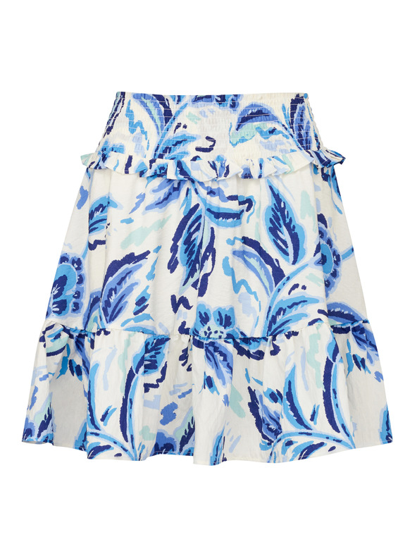 Orsay Modrá dámská květovaná sukně ORSAY