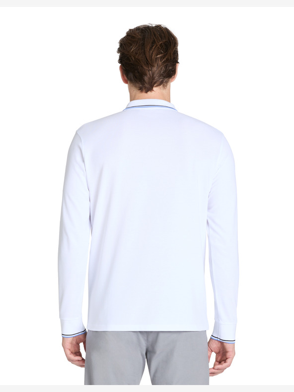 Celio Bílé pánské polo tričko Celio Bagaz