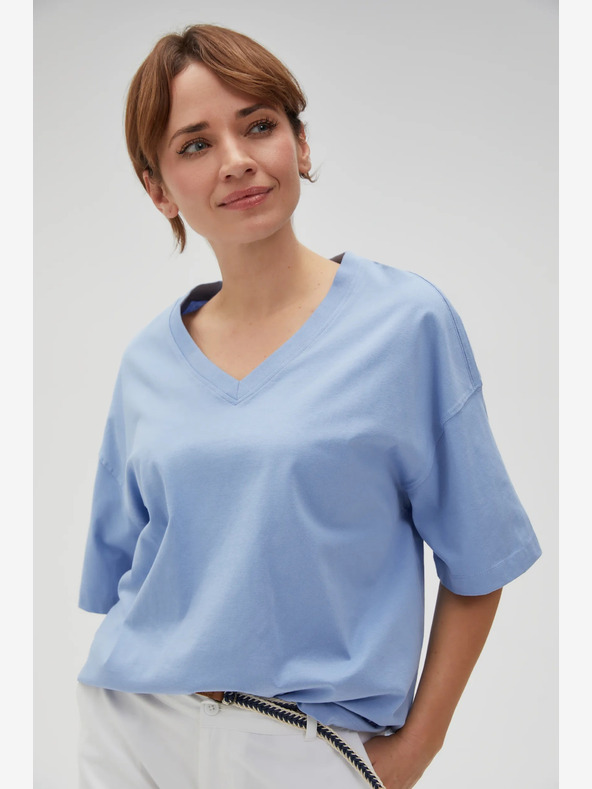Moodo Světle modré dámské tričko Moodo