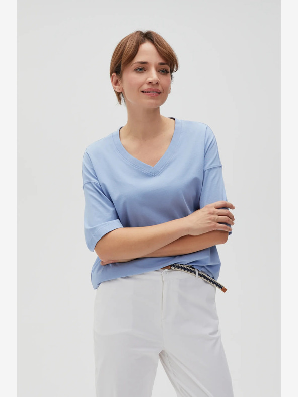 Moodo Světle modré dámské tričko Moodo