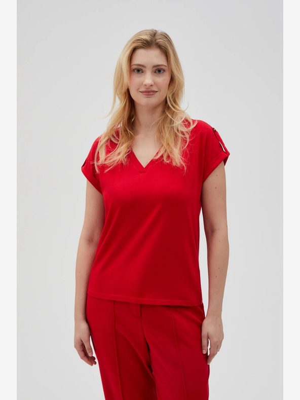 Moodo Červené dámské tričko Moodo