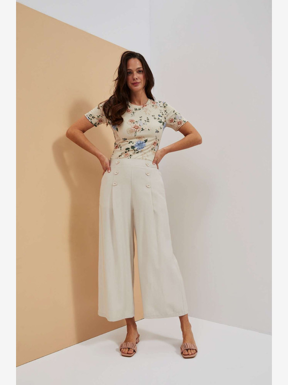 Moodo Béžové tričko s potiskem Moodo