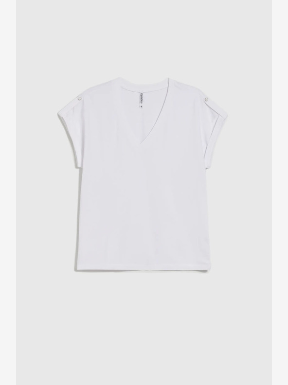 Moodo Bílé dámské tričko Moodo