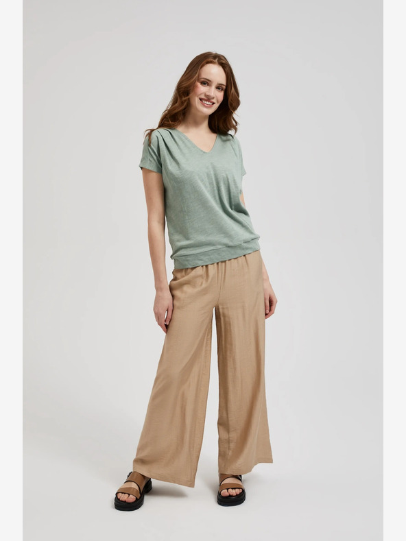 Moodo Zelené tričko s krátkým rukávem Moodo