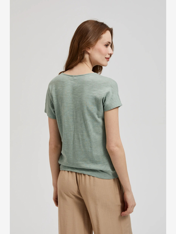 Moodo Zelené tričko s krátkým rukávem Moodo